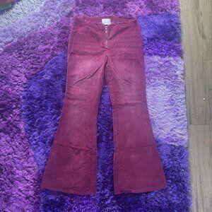 BDG Red Flare Pants